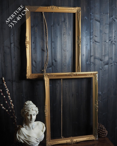Antique gold ornate frame - ornate, pair