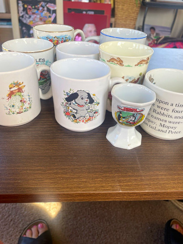Mixed lot ceramic 8pc coffee - ceramic,