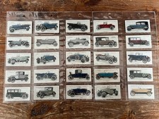 Lambert & Butler Cigarette Cards Set Of 25 - Motor Cars Second Series 1923