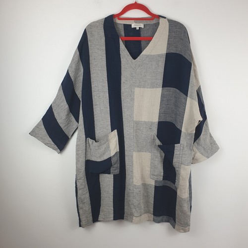 Sahara linen blend tunic top - blend,