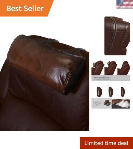 Genuine leather recliner head - genuine,