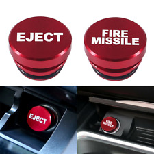 Universal Fire Missile Eject Button Car Cigarette Lighter Cover 12V Accessories