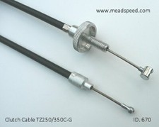 3G2-26335-00, Yamaha TZ250 Clutch Cable, TZ350 Clutch Cable, TZ350G Clutch Cable