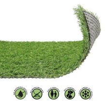 20mm Artificial Grass Realistic Quality Garden Green Lawn Fake Astro Turf 4mx1m