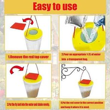 Red Lid Fly Trap Bag Catcher