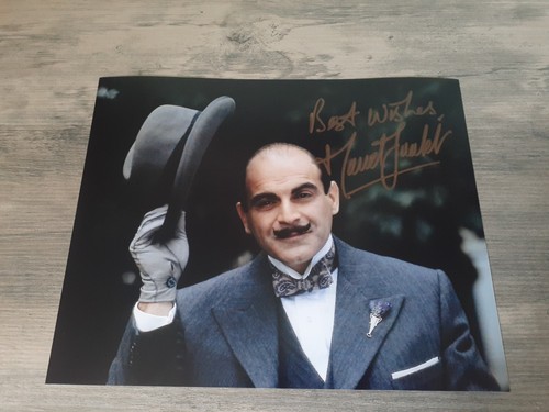 David suchet poirot signed - david,