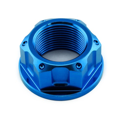 Titanium flanged axle nut m24 - flanged,