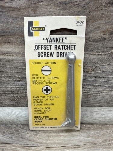 Vtg new stanley yankee 3402 - stanley, no.3402