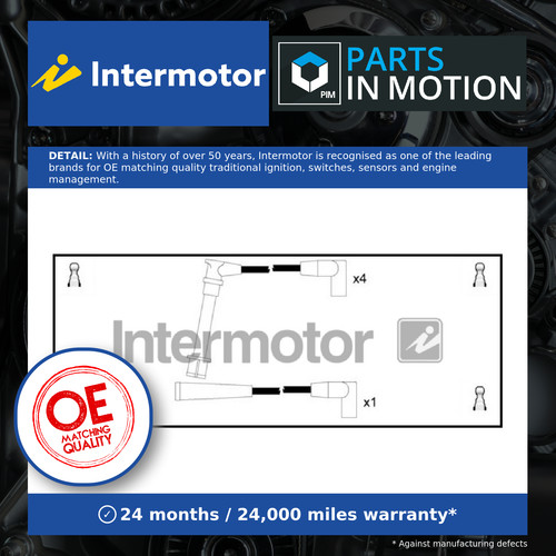 Leads ignition cables set - leads,