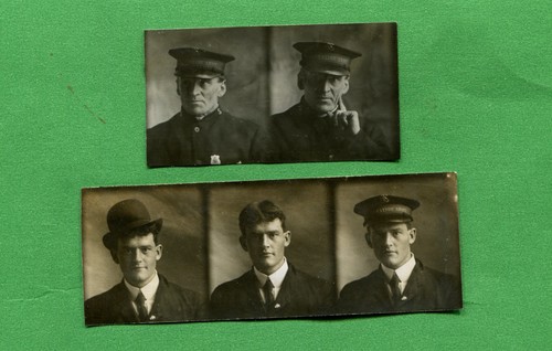 Antique photo booth strips - antique,