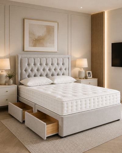 Luxury divan bed storage - bed,