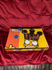 The Simpsons Chess Set Vintage 2005 20th Century Fox Antiqued Metal-Style Boxed