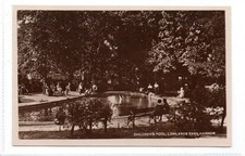 CHILDREN'S POOL, LOWLANDS PARK, HARROW: Middlesex postcard (C93989)
