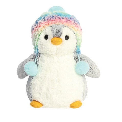 Pompom penguin with rainbow - pompom, a
