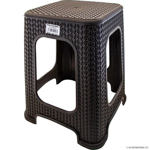 Big knit stool - knit, (28x28x45cm)