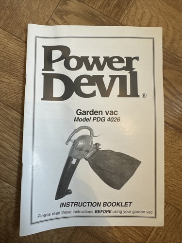 Power devil garden vac - garden, model