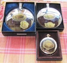 3 x 'Grants of Dalvey' boxed whisky items, 2 x Pocket Flasks & a Sporran Cup