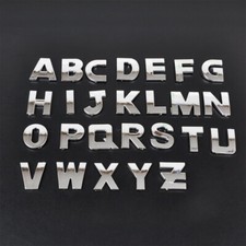 80x 3D Chrome Metal Letter