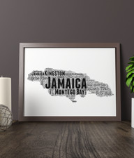 Personalised Jamaica Word Art