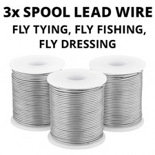 3x Fly Tying Lead Wire Spools