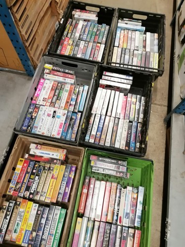 140 vhs video tape movies - video,