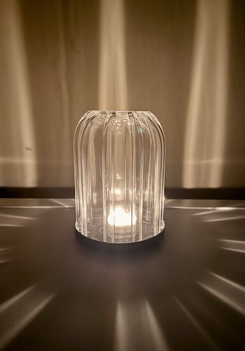 Diptyque style glass candle - glass,