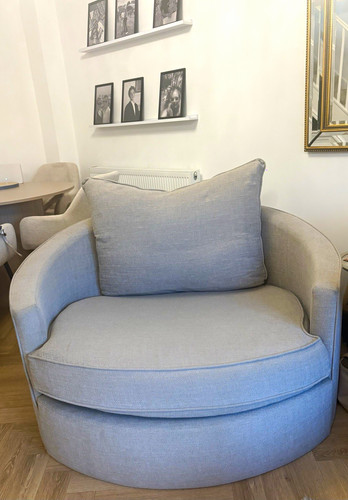 Scs grey upholstered cuddle - grey,