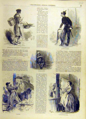 Original old antique print - original,