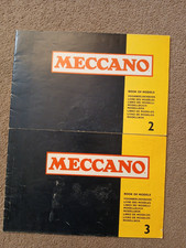 2 x 1977 vintage meccano book of models 2 & 3