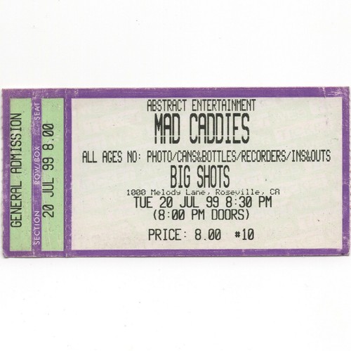Mad caddies tour concert - caddies,