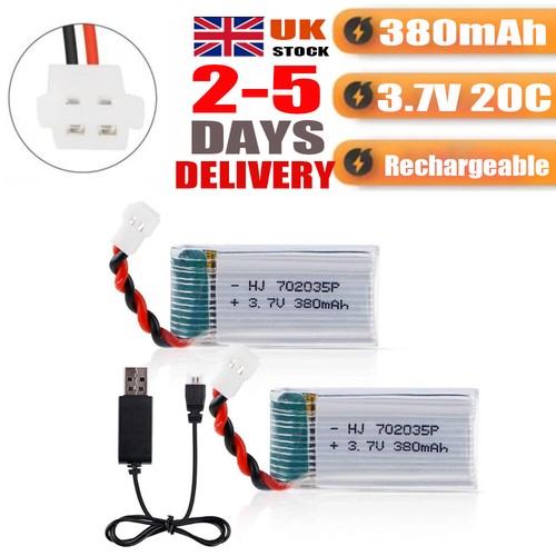 2x3 lipo 380mah - 2x3.7v,