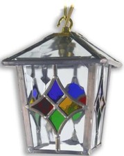 LEADED LANTERN HANGING PENDANT