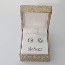 Sterling Silver CZ Stud