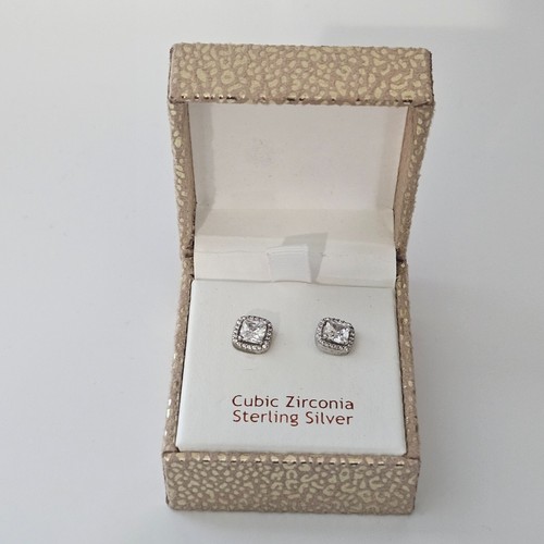 Sterling silver stud - silver,