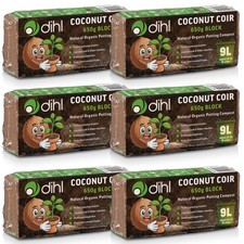 6x 9L Coco Coir Brick Multi