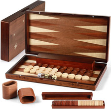 Handcrafted Wooden Backgammon