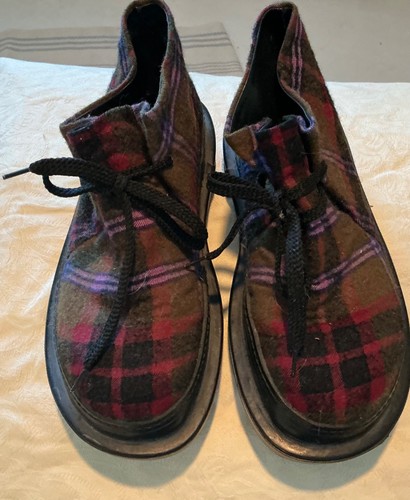 Rundholz flannel plaid shoe - rundholz, shoe/