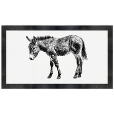 'Donkey Standing Side View' Pet Feeding Mat (PM00029260)
