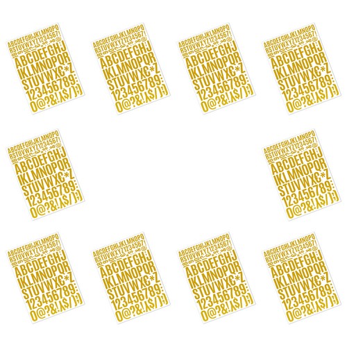 Sheets removable letter - sheets,