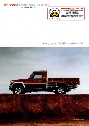 Toyota landcruiser brochure - toyota, 70