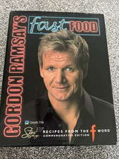 Signed Gordon Ramsay Fast Food Commemorative Recipes From The f Word