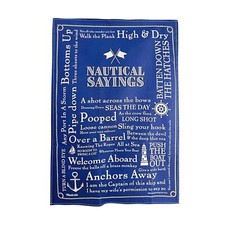 Nautical Sayings Tea Towel |
