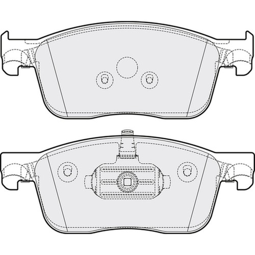 Brake pads set - pads, citroen
