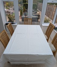 Vintage Russian Ivory Linen