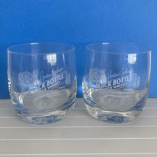 GORDON GRAHAM'S BLACK BOTTLE FINEST SCOTCH WHISKY WITH A HEART OF ISLAY GLASS X2