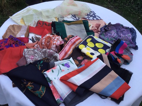 Vintage scarves collection - vintage,