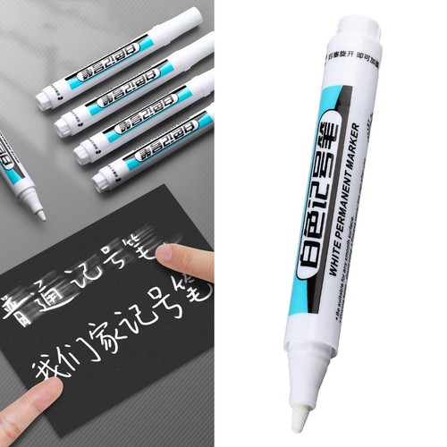 White marker - white, pen