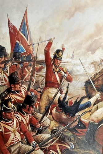 Battle waterloo print - of, waterloo.