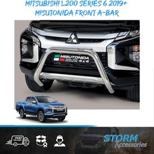  MISUTONIDA FRONT A-BAR – BULL BAR - 76MM FOR MITSUBISHI L200 SERIES 6 2019 ON 