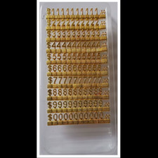 100Pcs Same Adjustable Number Price Display Counter Stand Tag Label for Jewelry 